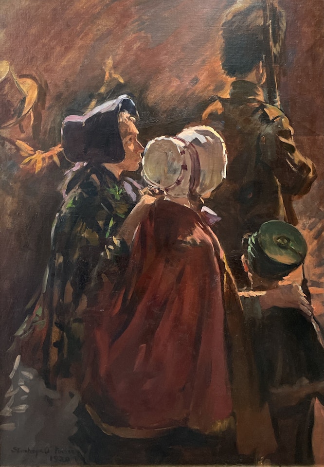 The Destruction by Fire of The Royal Exchange by Stanhope Alexander Forbes