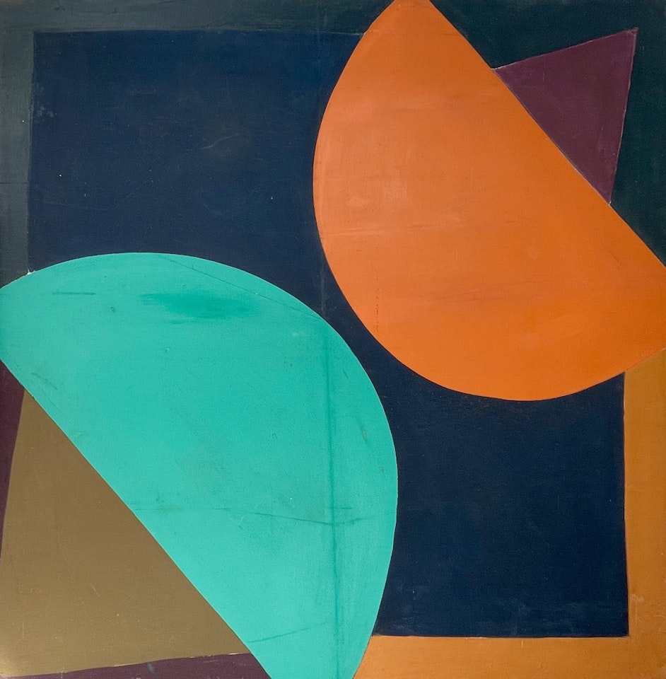 Red at the Top, 4 Chevrons by Terry Frost