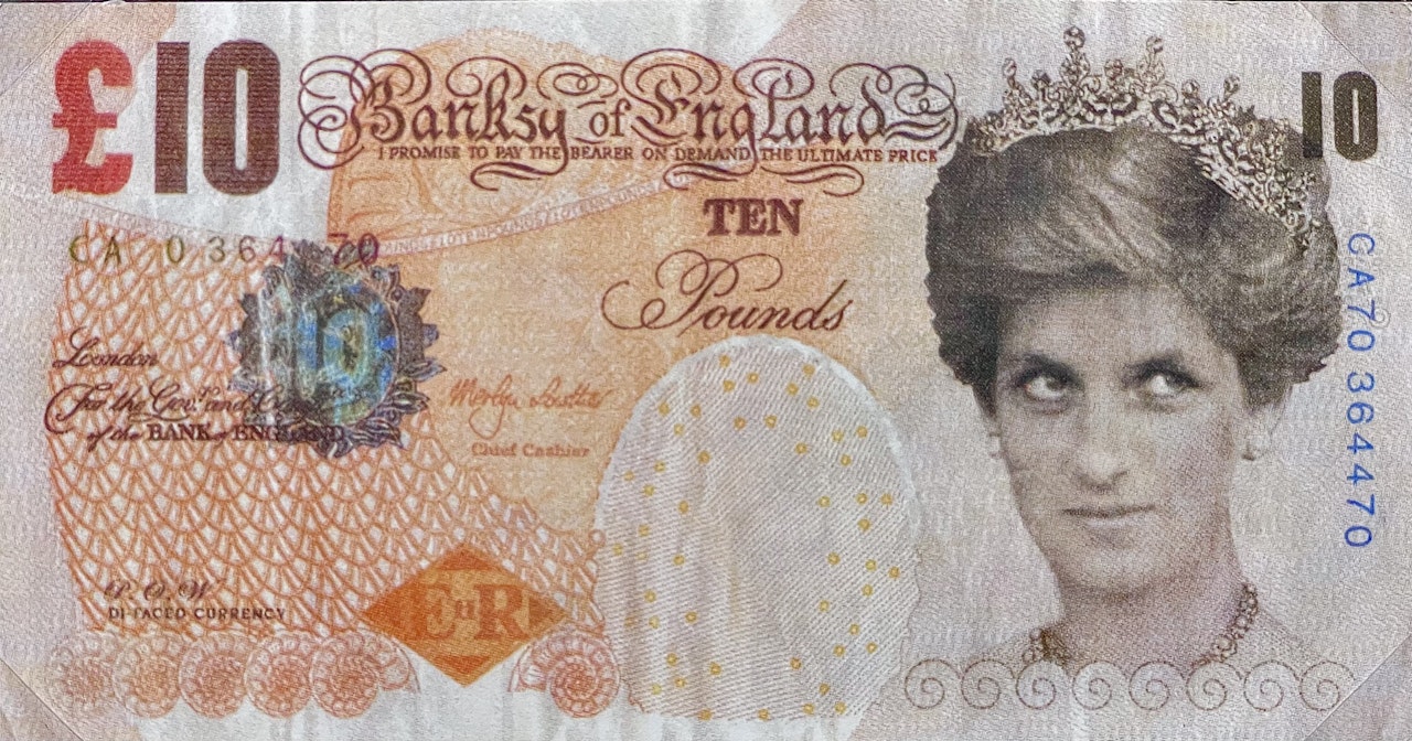 Di Faced Tenner by Banksy