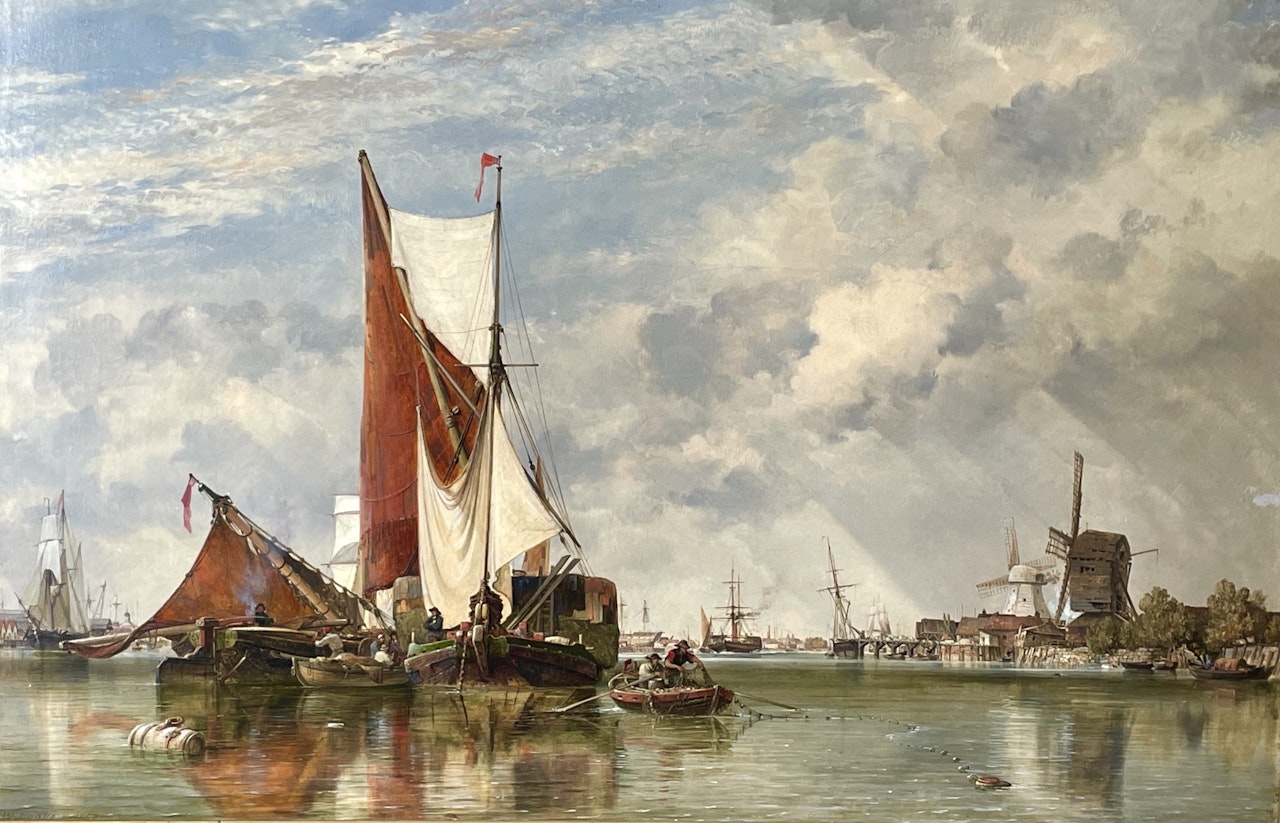 The Thames off Millwall by Edward William Cooke