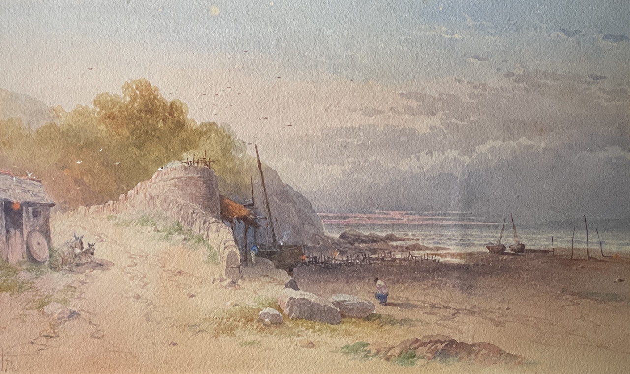 Fishing Beach by William Callow
