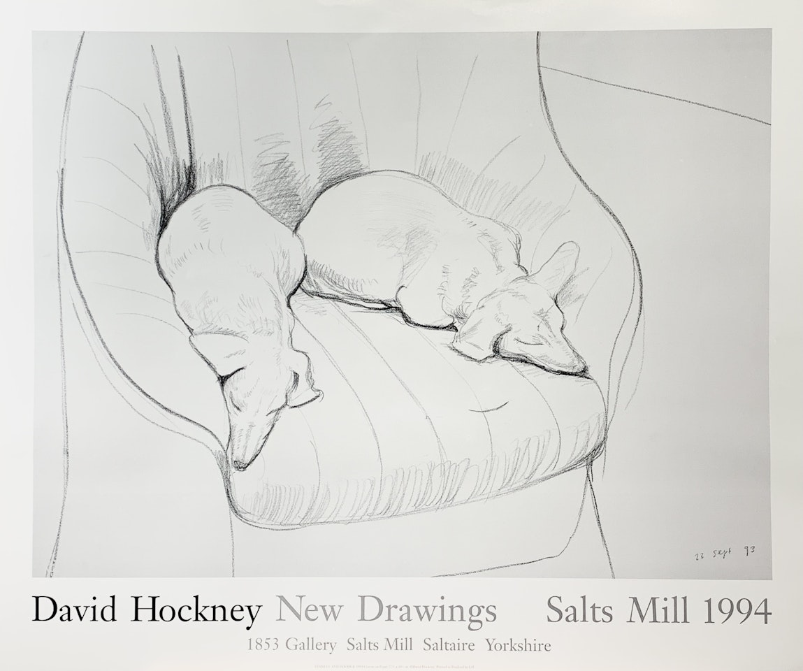"New Drawings, Salts Mill 1994" by David Hockney