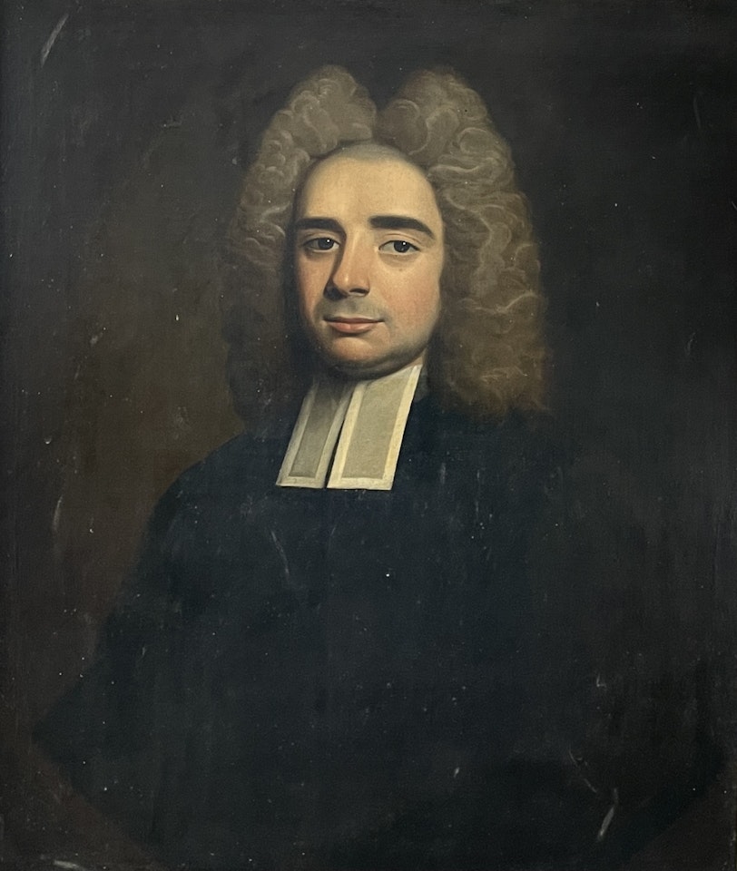 Portrait The Rev"d John Pierce married daughter of JohnTristram of Moor Hall Belbroughton by English School