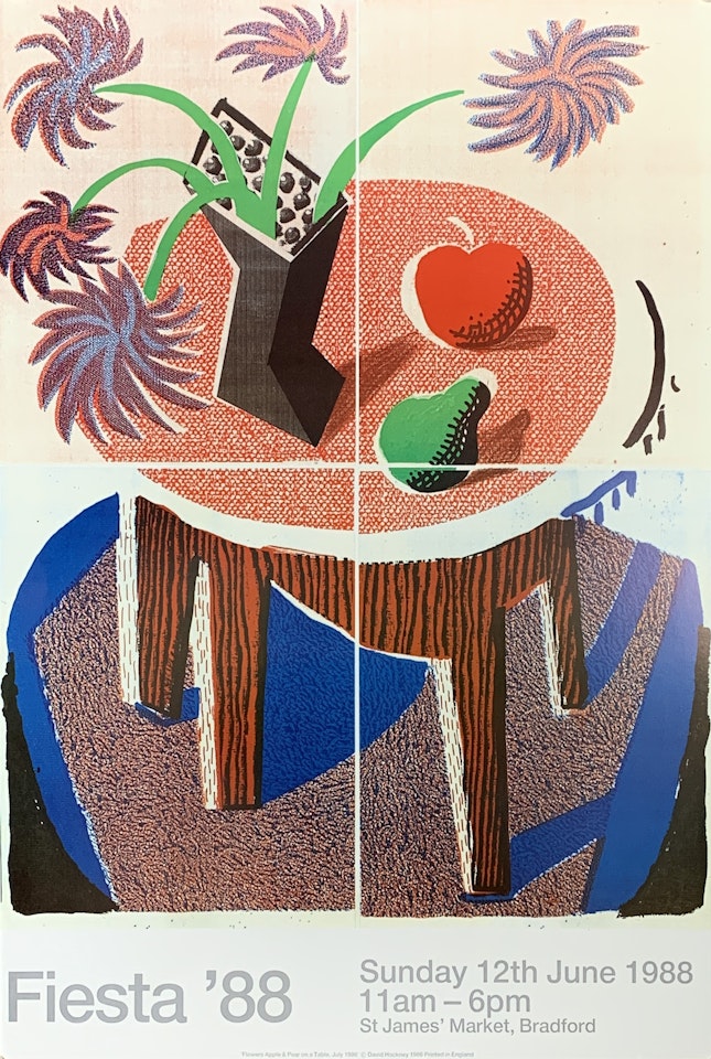 "Fiesta 88" by David Hockney