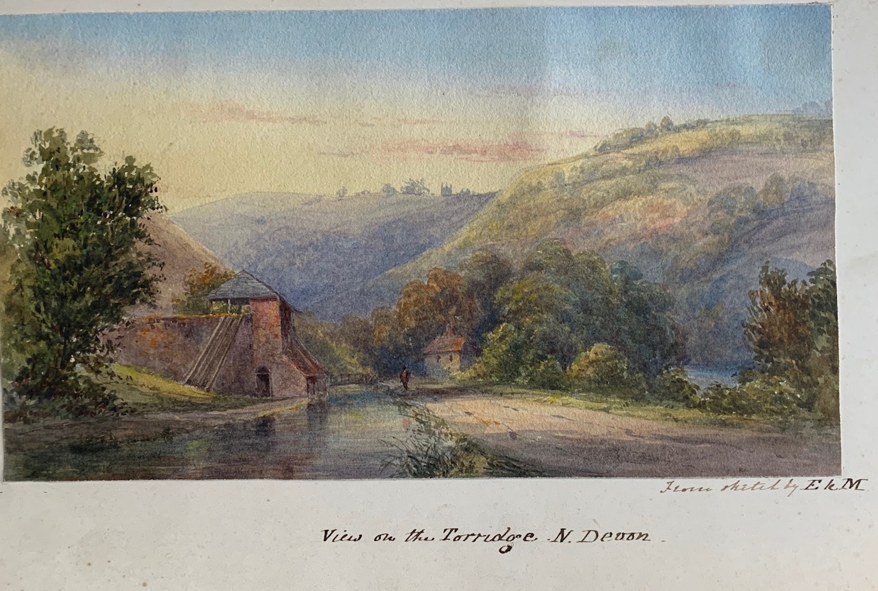 View on the Torridge, N. Devon by English School
