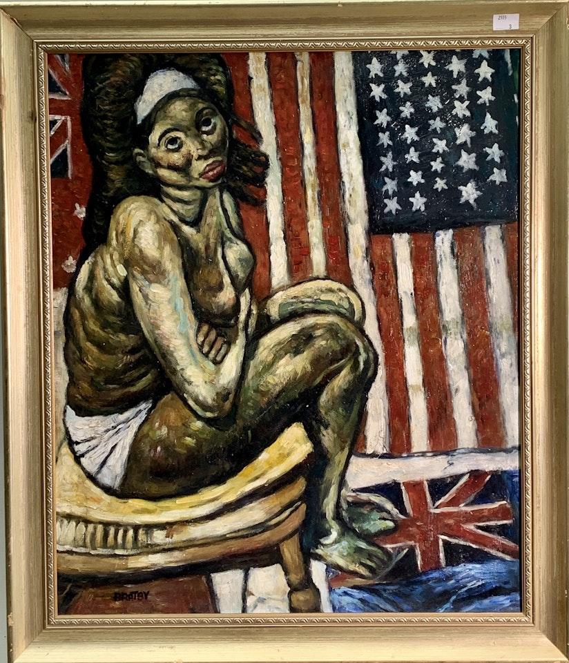 Portrait of Deltina by John Bratby