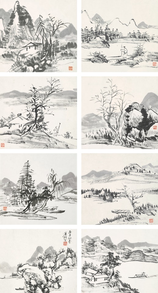Landscapes by Huang Binhong