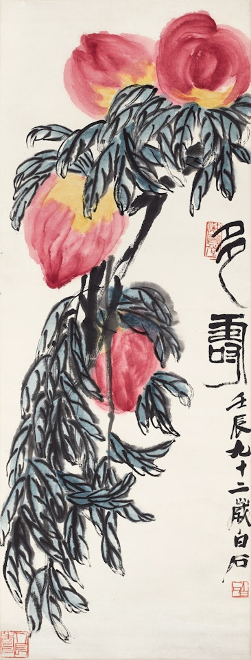 Peaches of Longevity by Qi Baishi