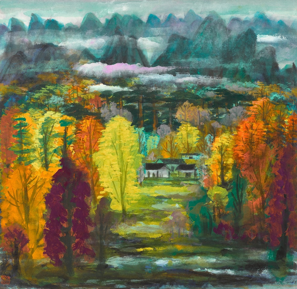 Autumn Scenery by Lin Fengmian