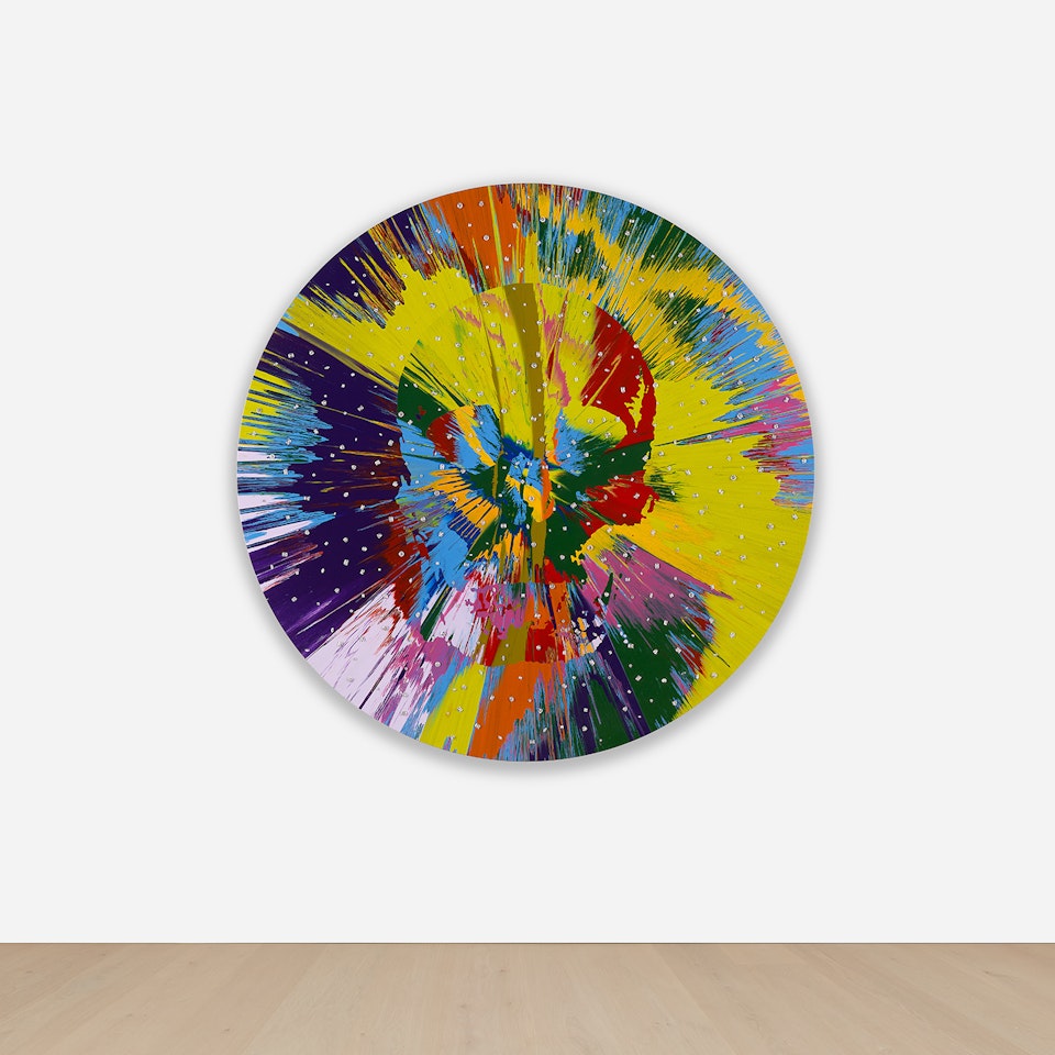 Beautiful Viracocha Confabulation Painting for Steve (with Diamonds) by Damien Hirst