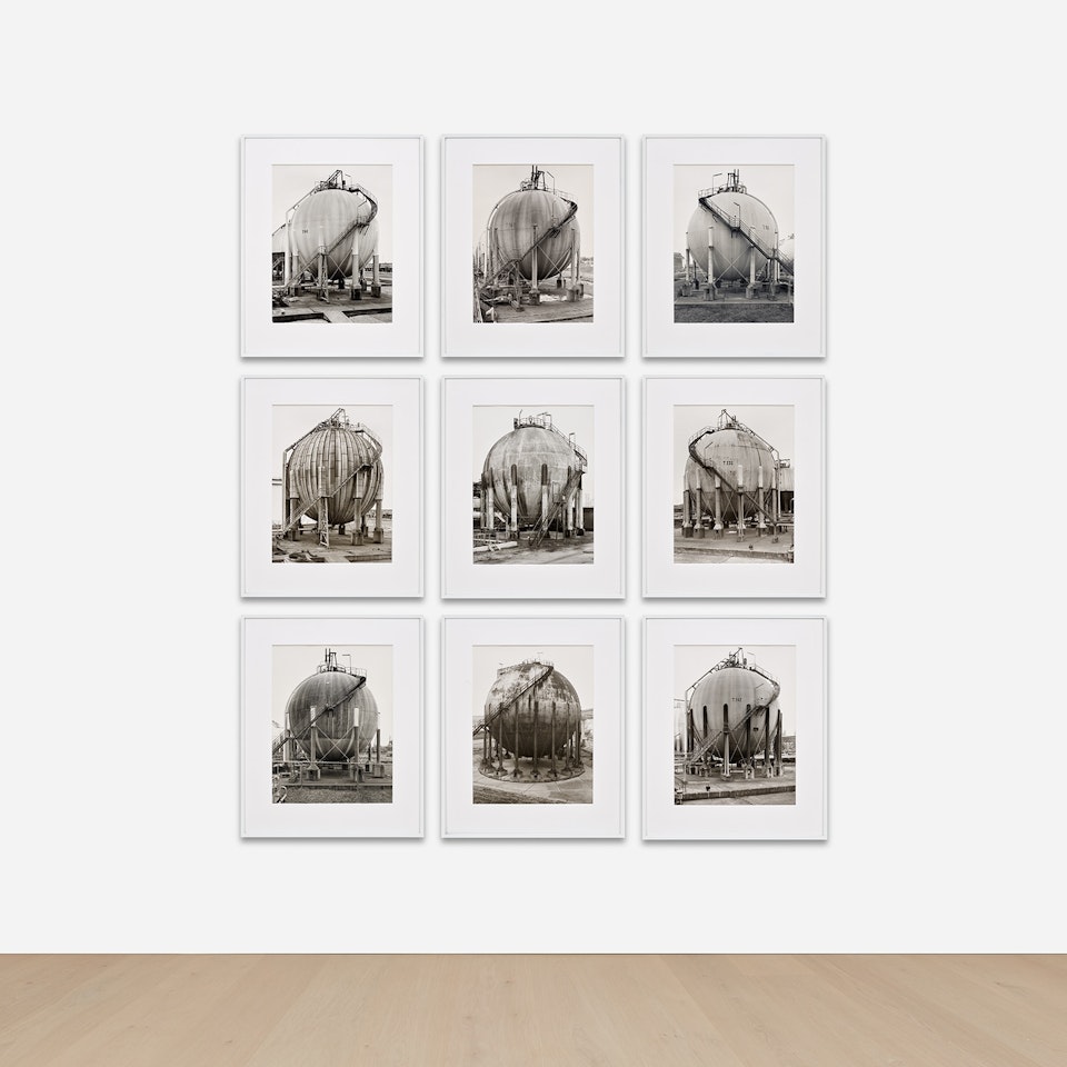 Gas Tanks (Spherical) by Bernd & Hilla Becher
