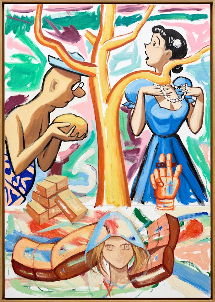 Gold Dust (Tree of Life) by David Salle