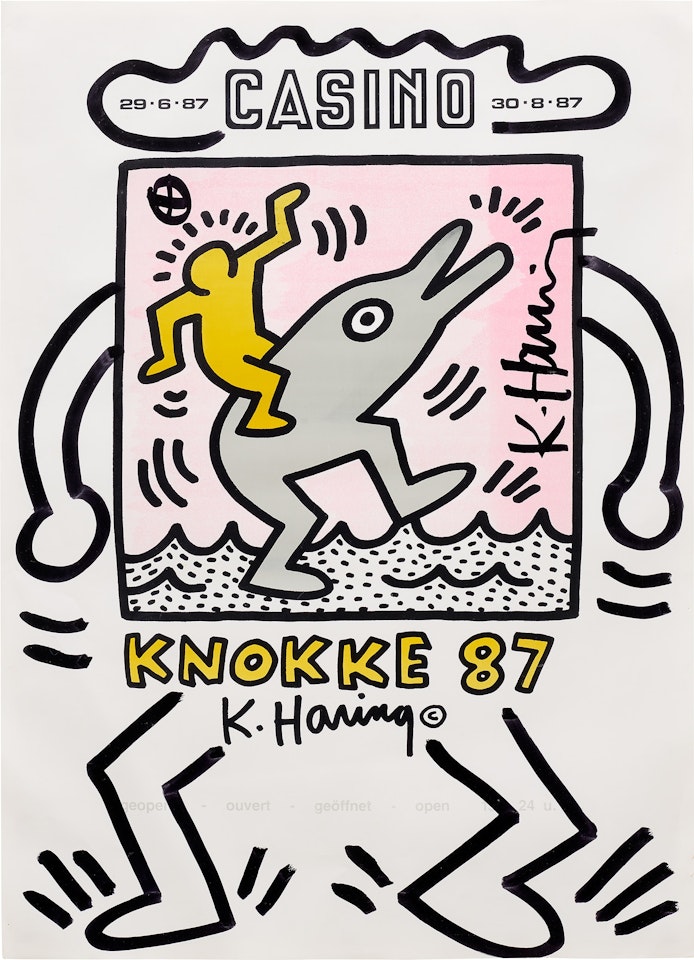 Knokke Casino Poster by Keith Haring