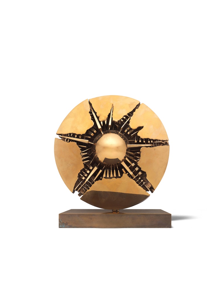 Disco con sfera, studio I by Arnaldo Pomodoro