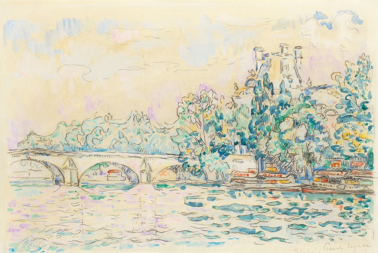 Paris, Le Pont-Royal by Paul Signac