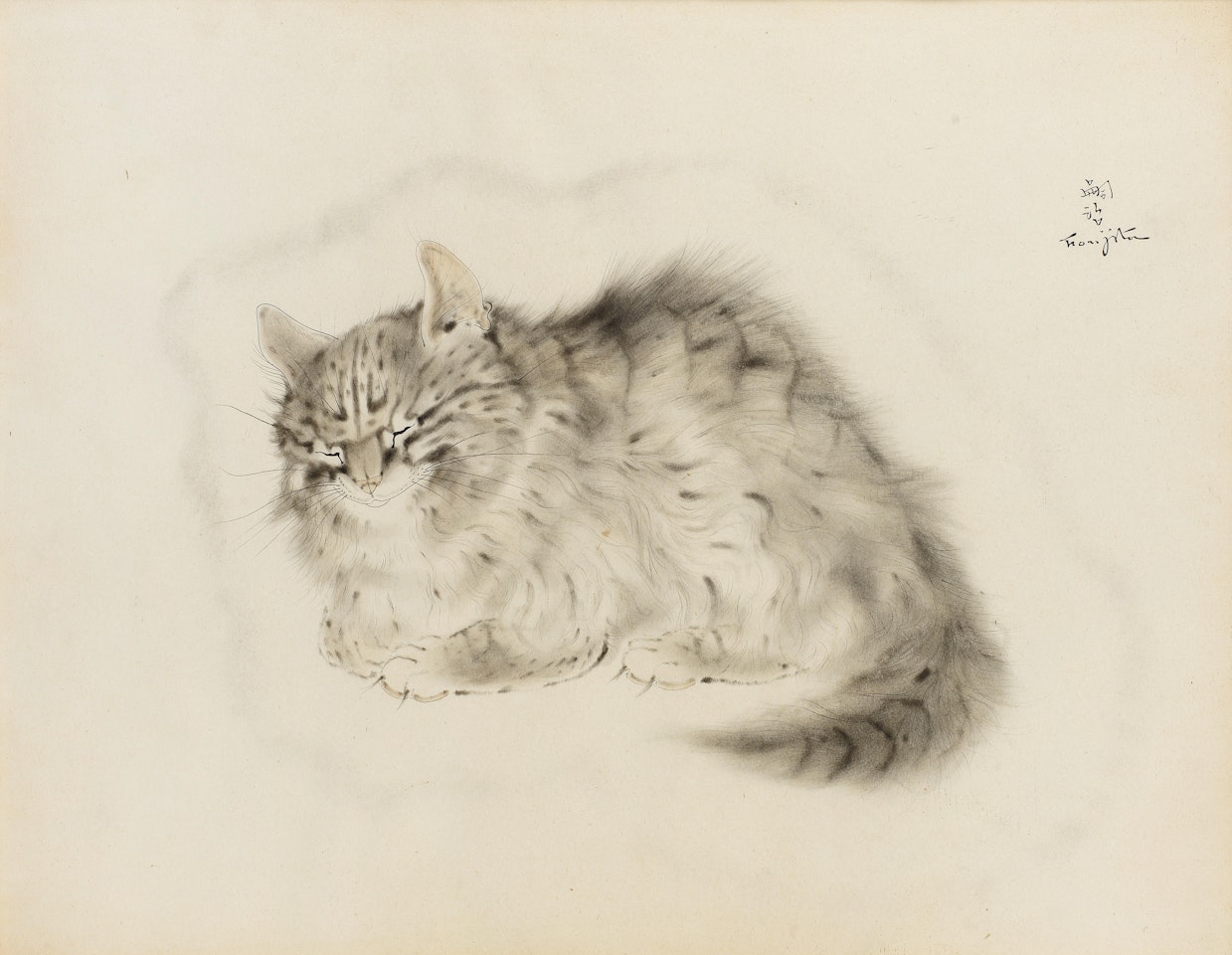 Le Chat by Leonard Tsuguharu Foujita