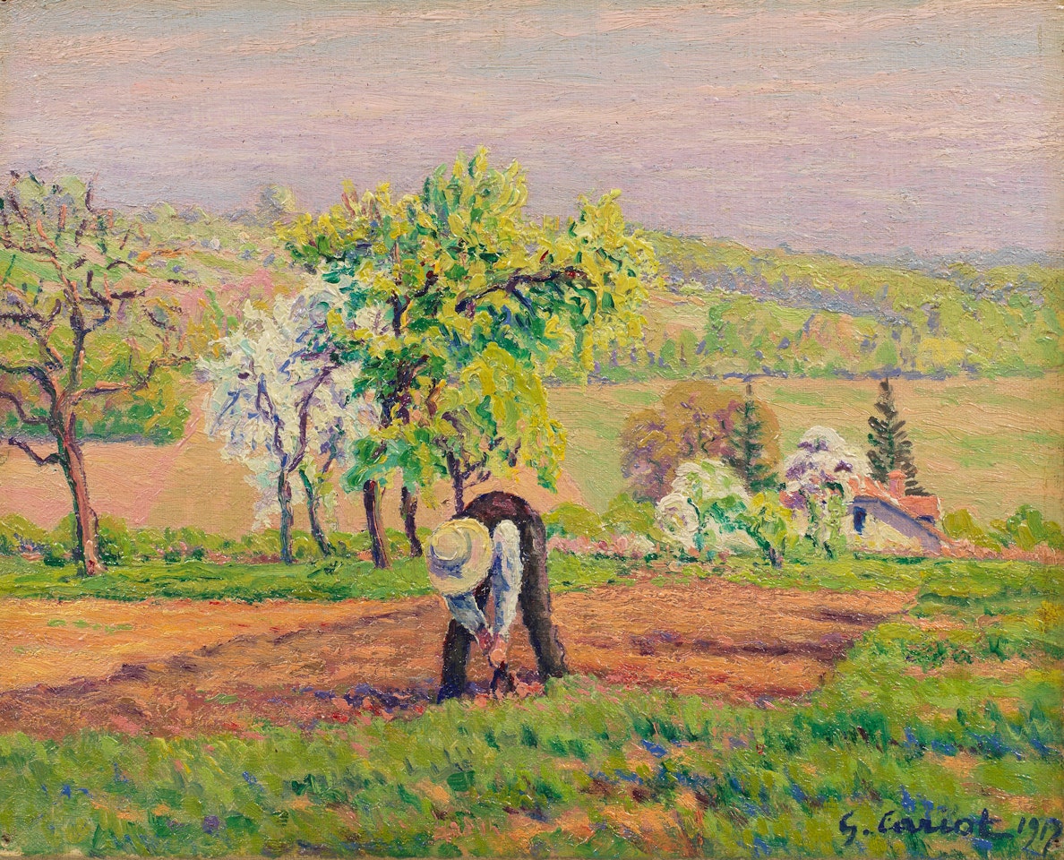 Travaux dans les champs dans le Nivernais by Gustave Cariot