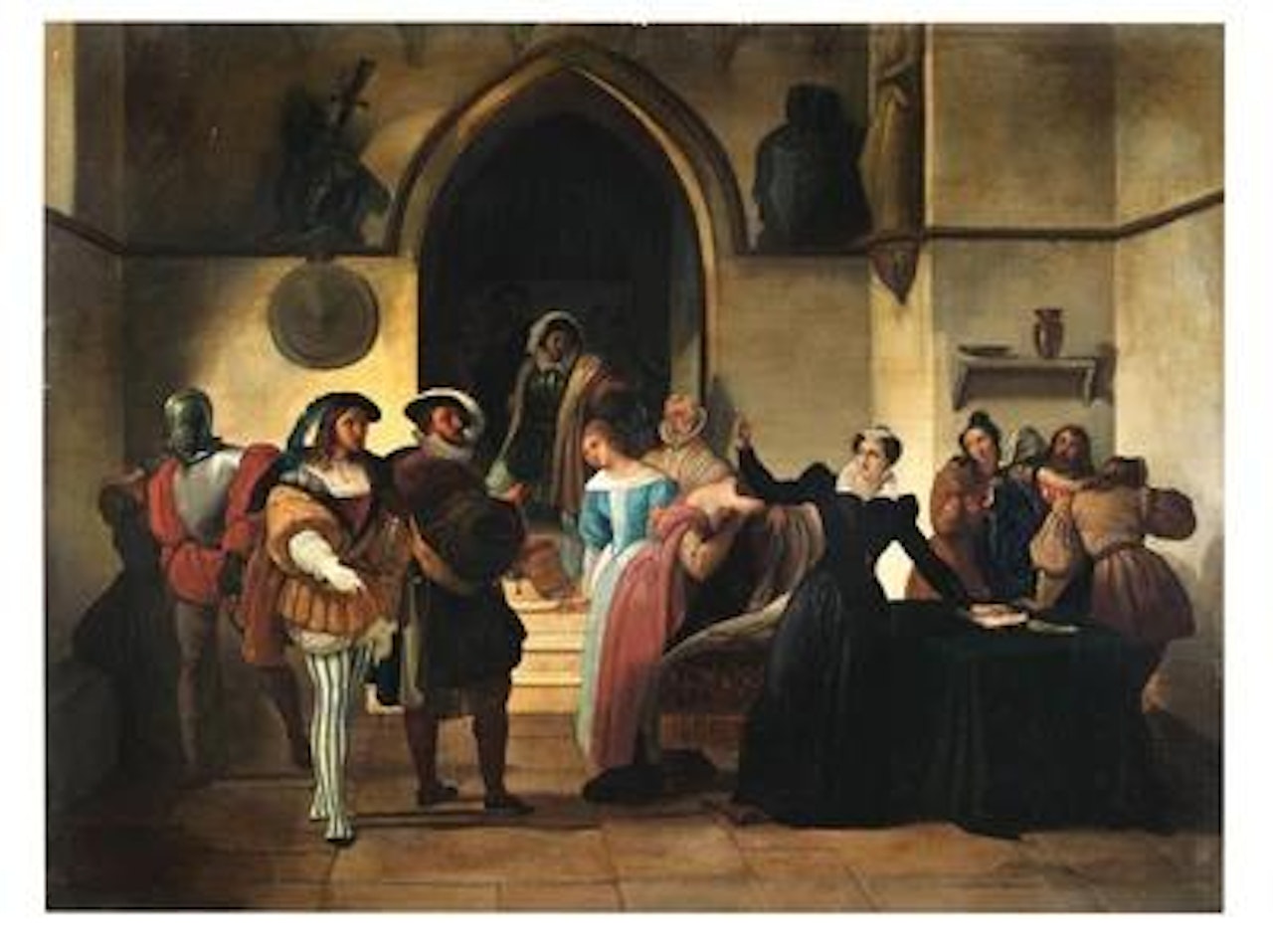 Mary Stuart Receiving Her Death Sentence by Francesco Hayez