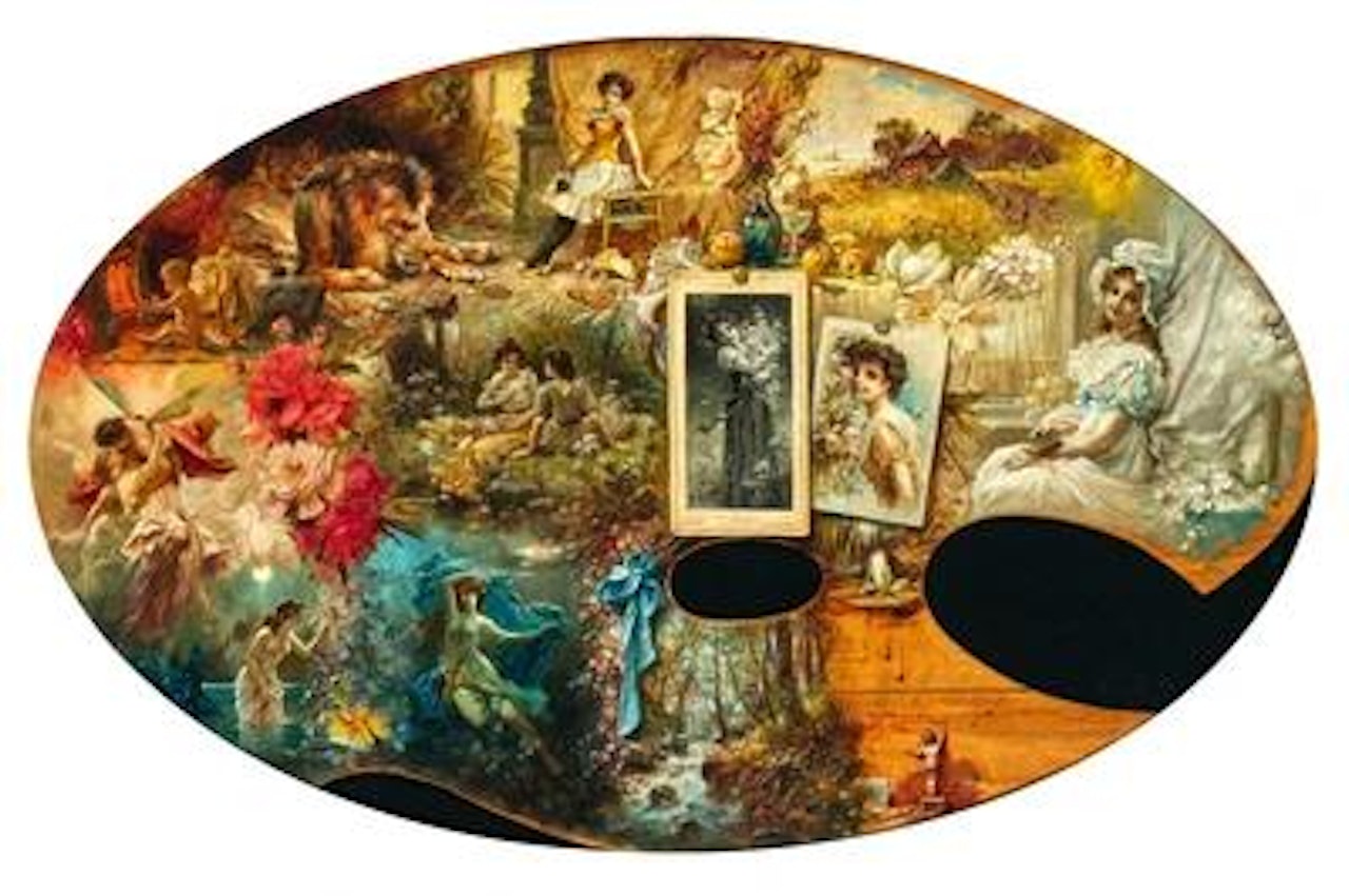 The painter"s palette by Hans Zatzka