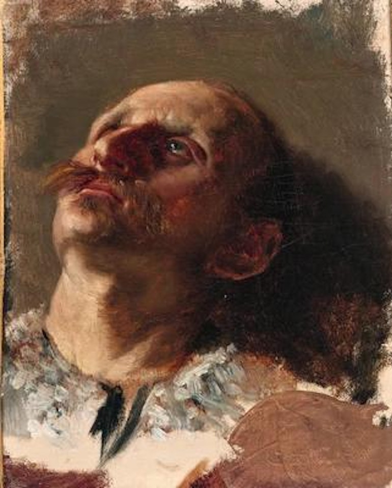 Study of a Man"s Head by Ilya Yefimovich Repin