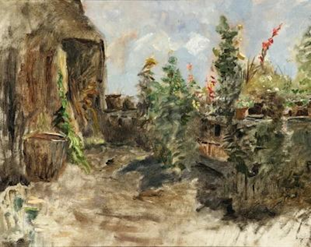 A Rustic Garden by Olga Wisinger-Florian