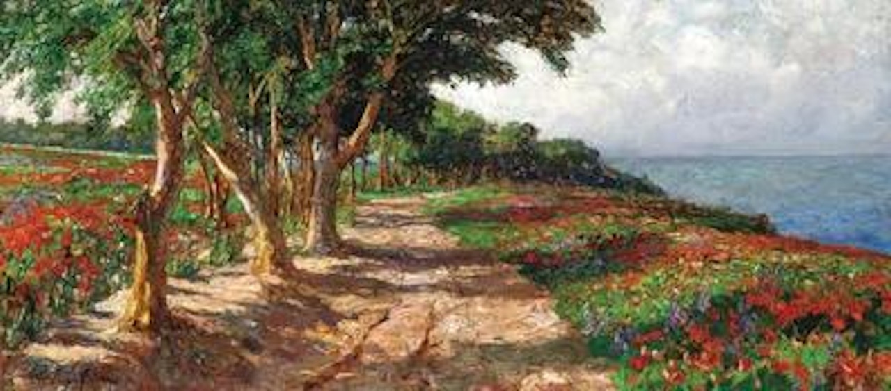 An Elm-Lined Promenade in Euxinograd by Olga Wisinger-Florian