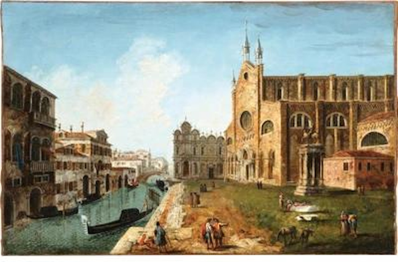 Campo Santi Giovanni e Paolo and the Scuola di San Marco, Venice by Michele Marieschi