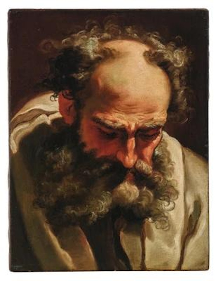 Head of a bearded man by Ubaldo Gandolfi