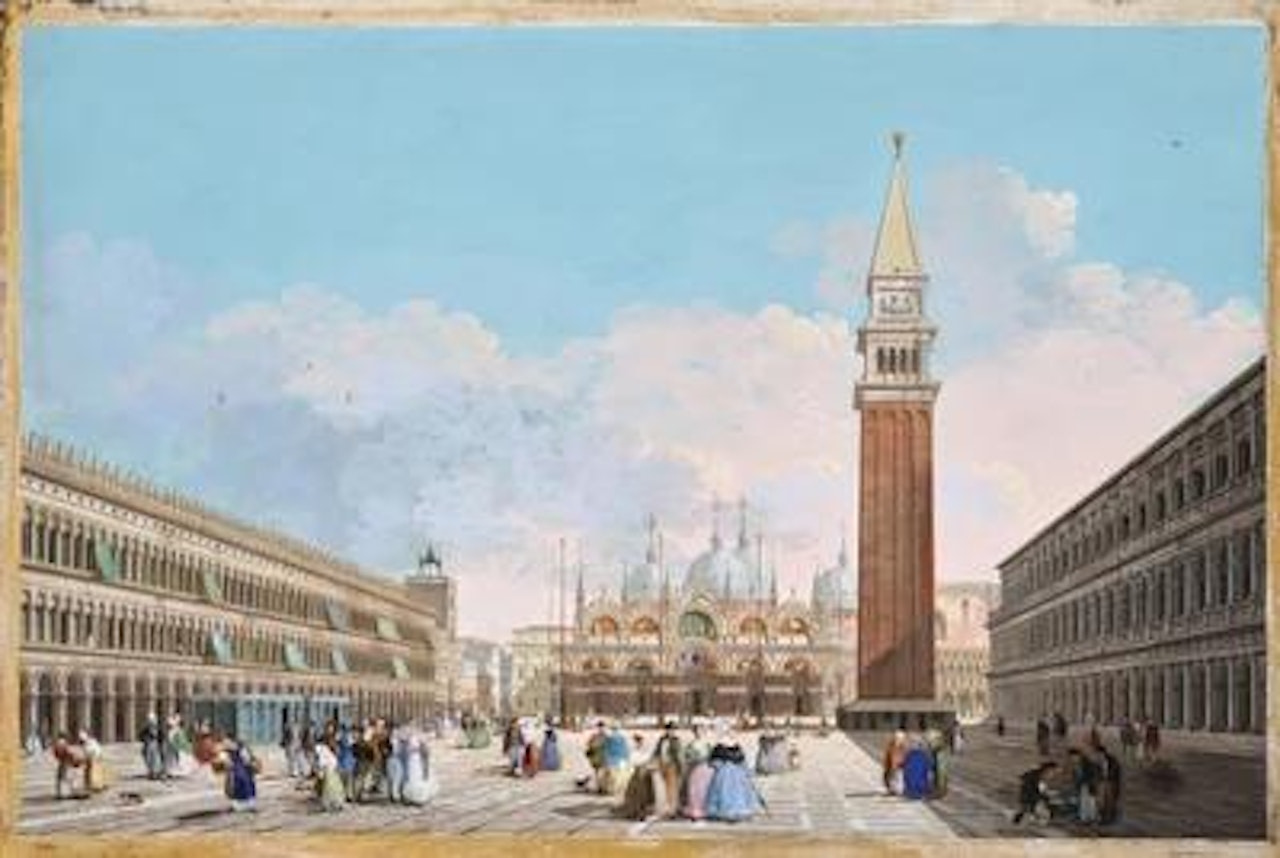 Piazza San Marco, Venice by Giuseppe Bernardino Bison