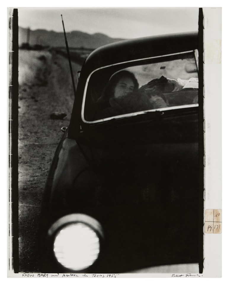 "Pablo Mary and Andrea in Texas" (U.S. 90, En Route to Del Rio, Texas) by Robert Frank