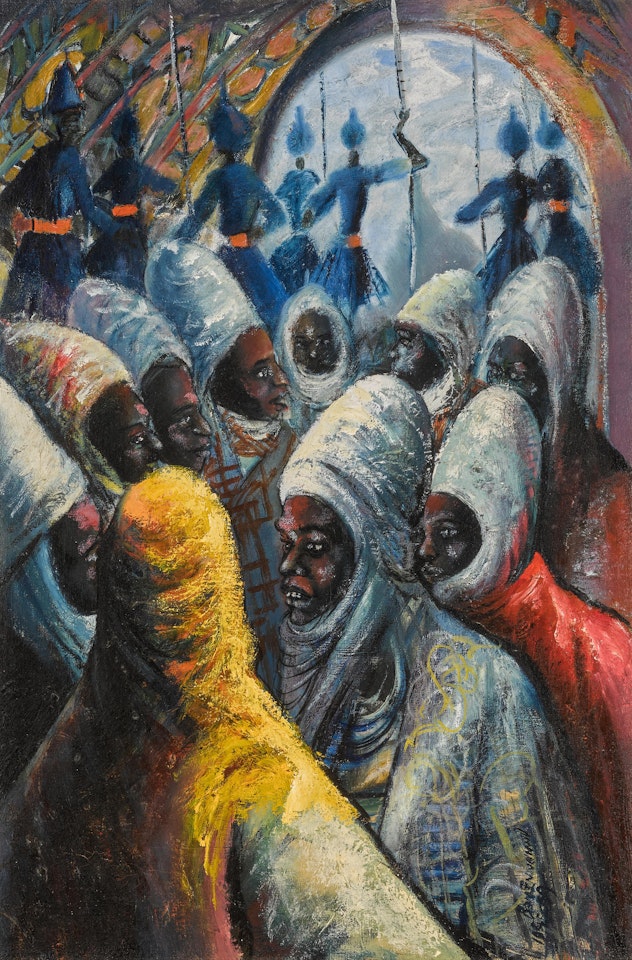 The Emir in Council by Ben Enwonwu