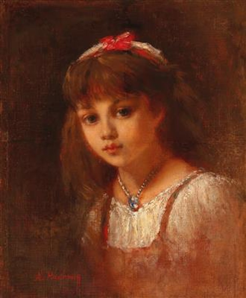 Young Girl with Rock Crystal Jewellery by Alexei Harlamoff