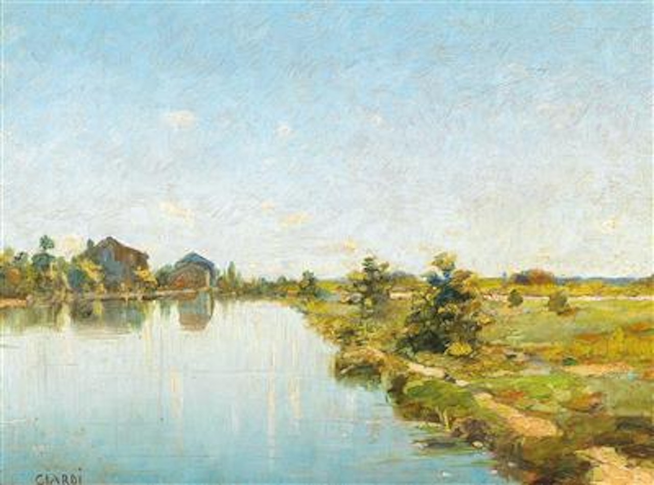 Mill on the River Sile by Guglielmo Ciardi