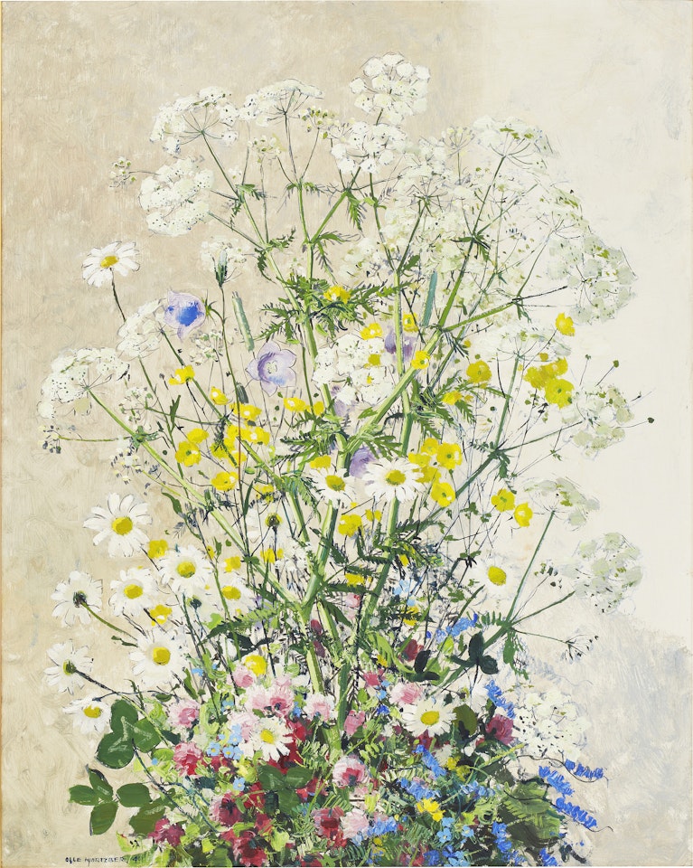 Midsummer flowers by Olle Hjortzberg