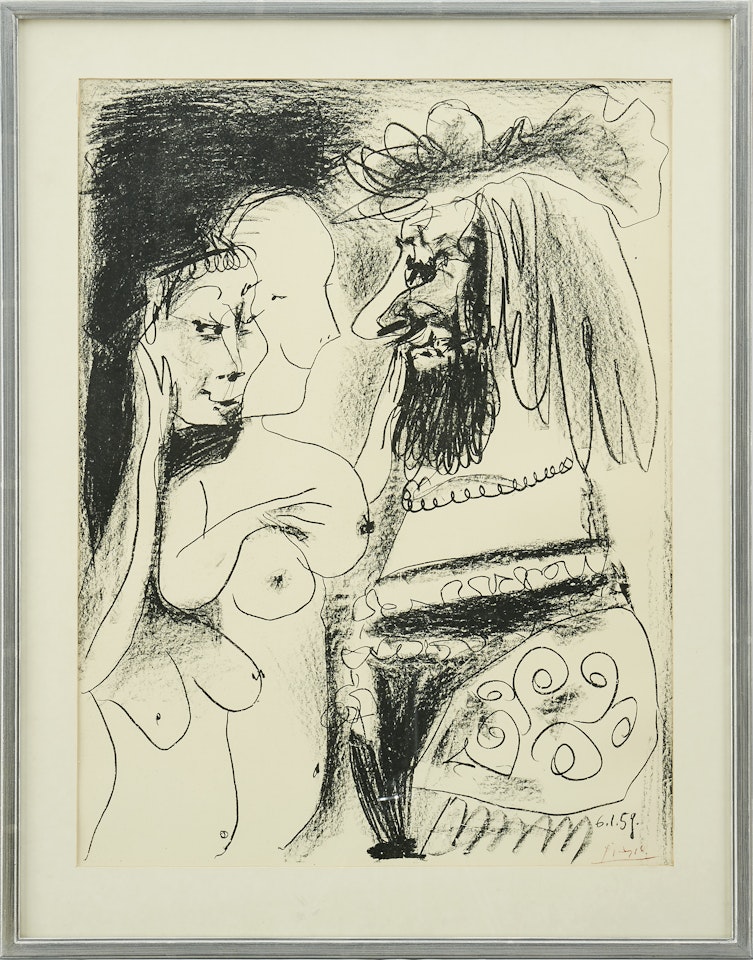 "Le vieux Roi"; Bloch 869 by Pablo Picasso