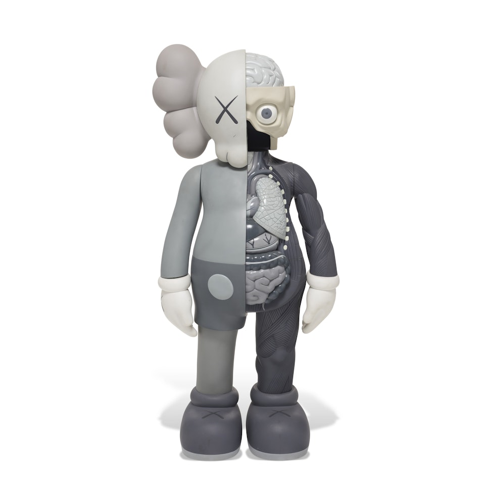 FOUR-FOOT DISSECTED COMPANION (GRAY) by Kaws