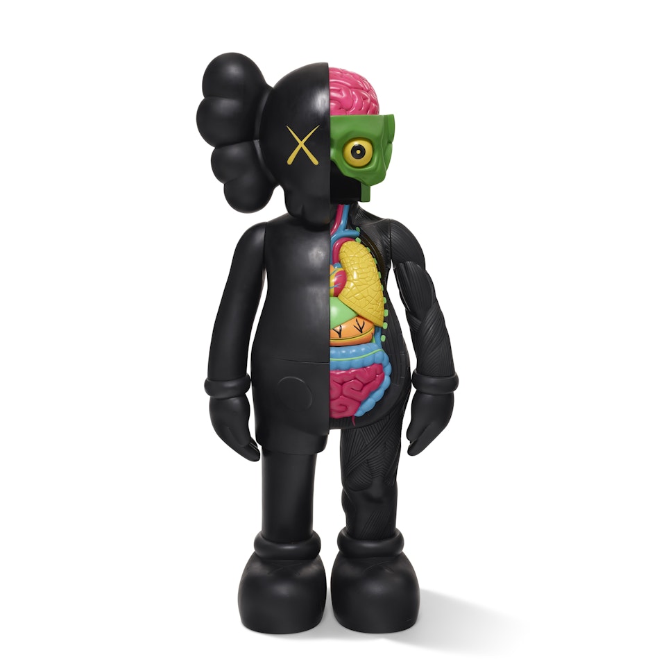 FOUR-FOOT DISSECTED COMPANION (BLACK) by Kaws