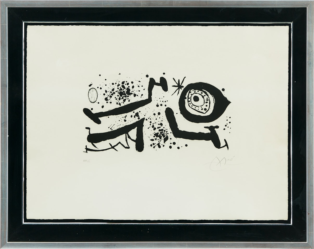 "Picasso In Els Reventos" by Joan Miró