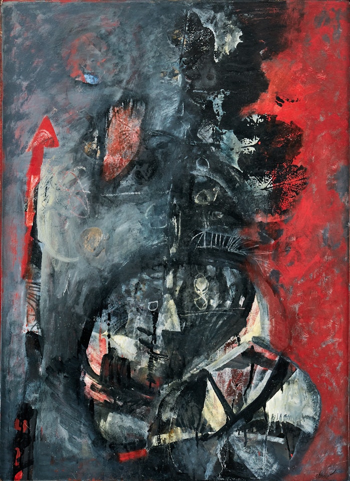 ”Guerrier au plumet” by Antoni Clavé