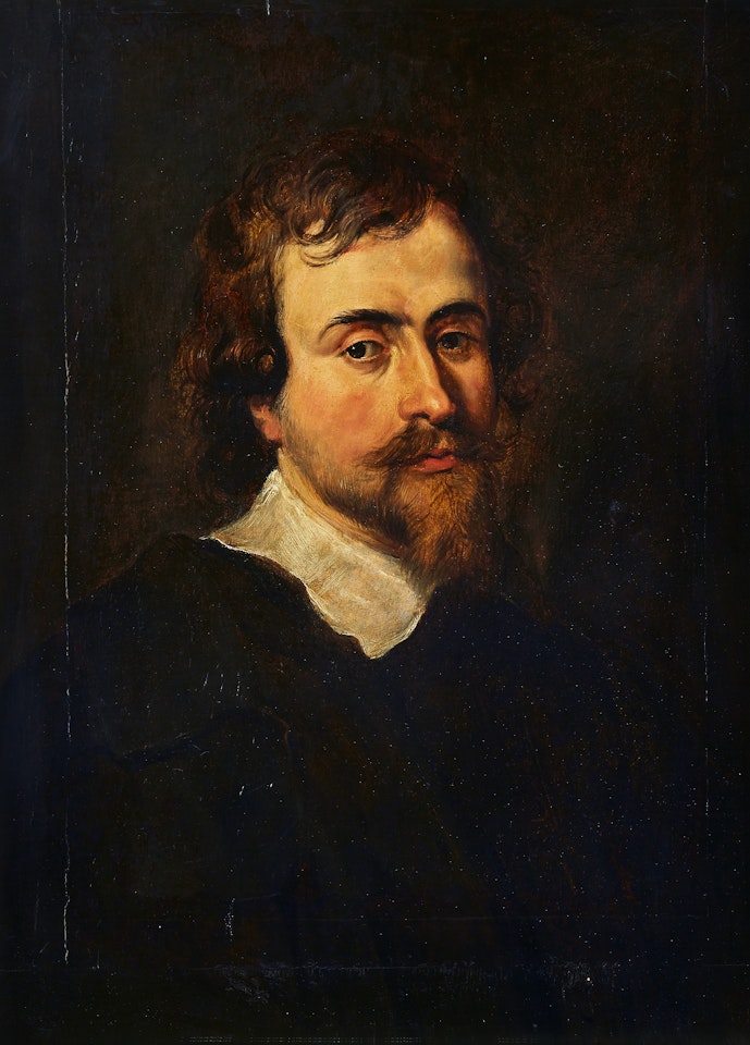 Circle of. Portrait of a gentleman by Anthony van Dyck