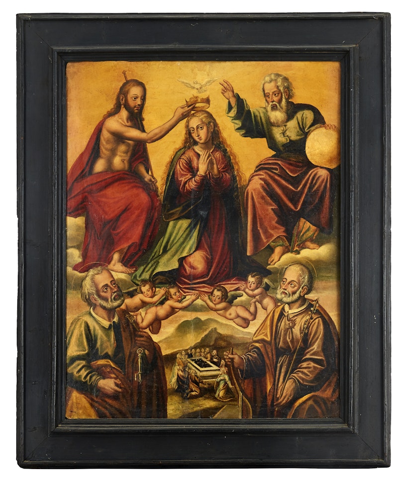 Coronation of Mary by Spanish School