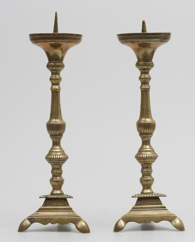 Candlesticks, a pair by Unknown (Baroque style)