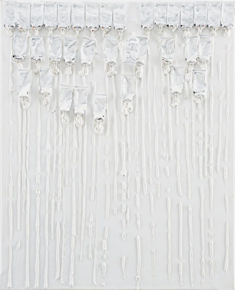 ”Iridescent white” by Arman