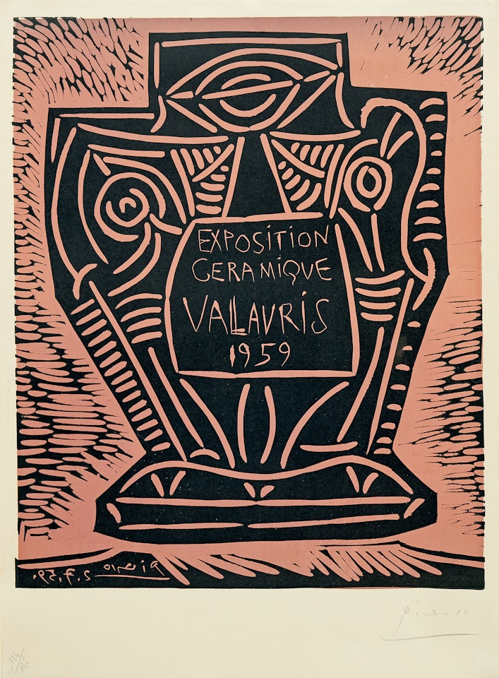 ”Exposition Céramique Vallauris 1959” by Pablo Picasso