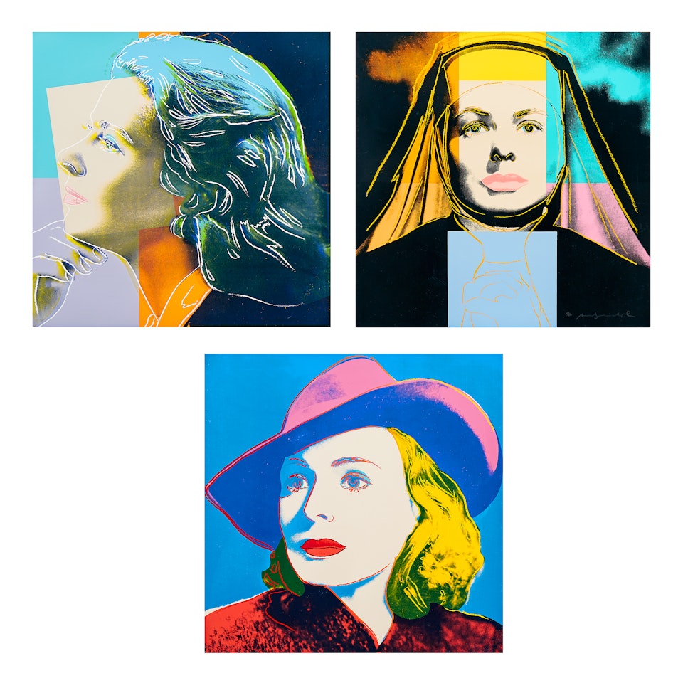 ”Ingrid Bergman” (Three Portraits of Ingrid Bergman) by Andy Warhol