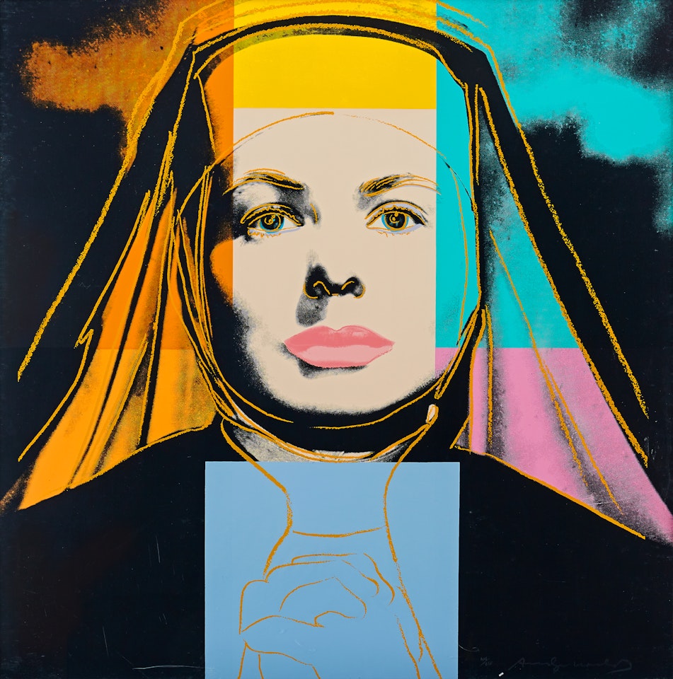 ”Ingrid Bergman - The Nun” by Andy Warhol