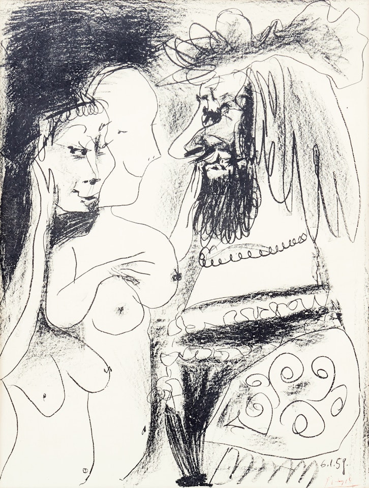 "Le vieux Roi"; Bloch 869 by Pablo Picasso