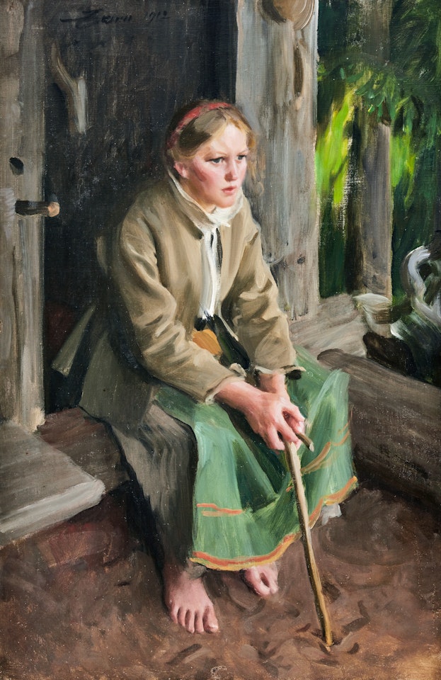 "Vallkullan"s Sunday" by Anders Zorn