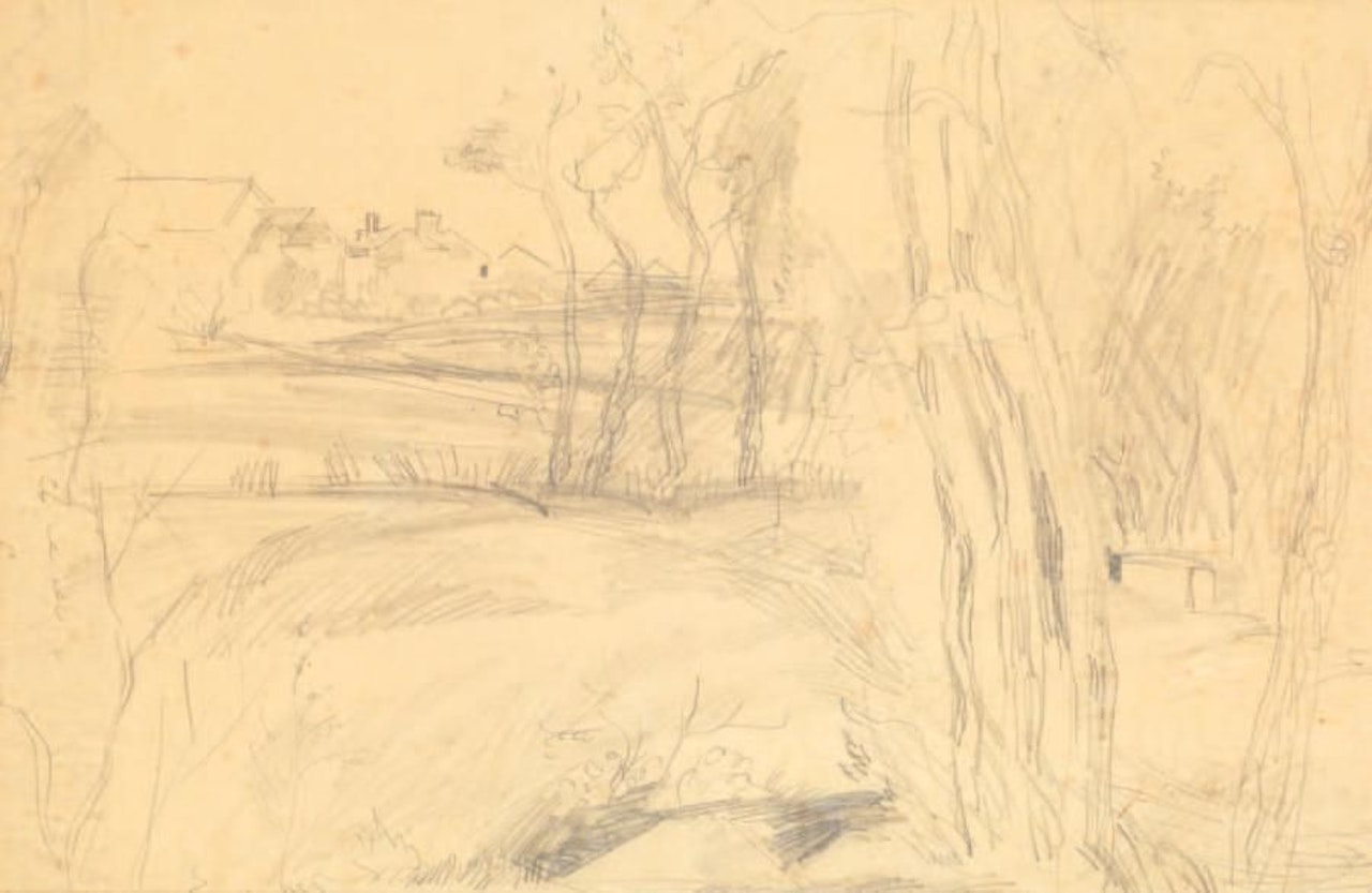 Country landscape by Jean Dufy