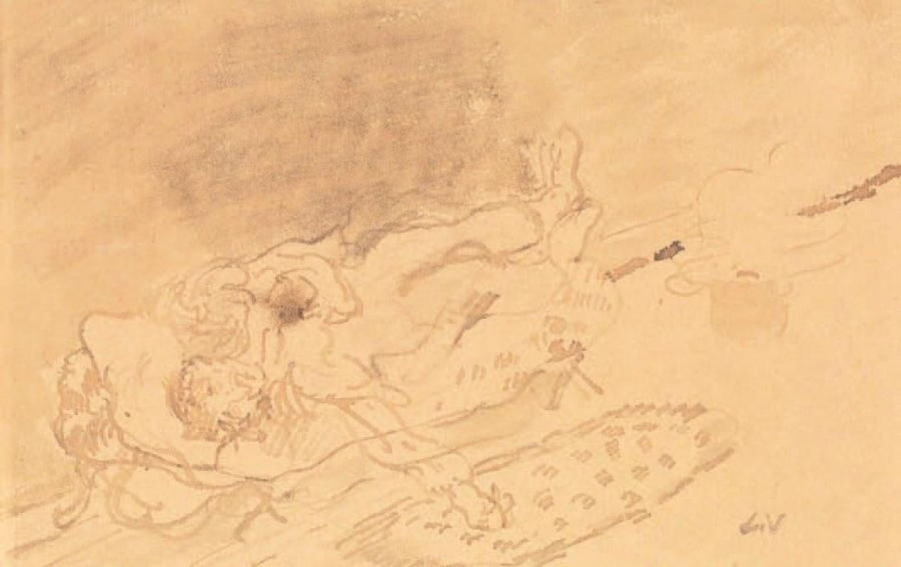Reclining man by Louis Valtat